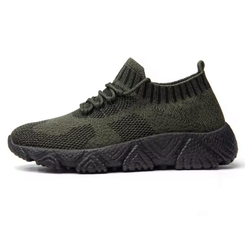 GymFreak FlyKnit Green Mesh Sneaker - Image 3