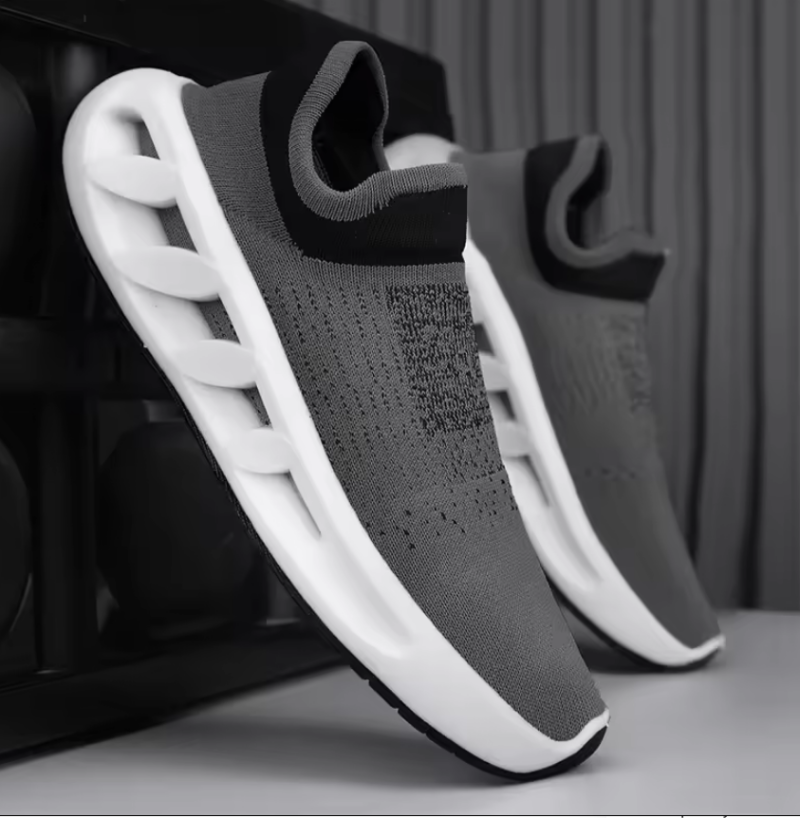 GymFreak Flying Dark Grey Mesh Sneaker - Image 2
