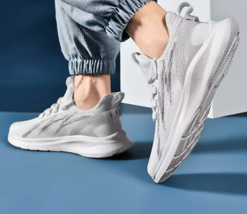 GymFreak Athletic White Sneaker - Image 3