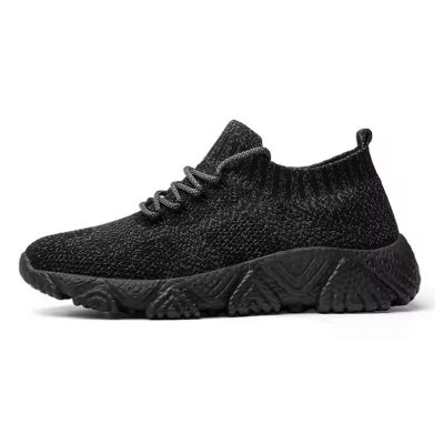 GymFreak FlyKnit Black Mesh Sneaker