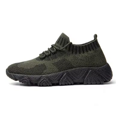 GymFreak FlyKnit Green Mesh Sneaker