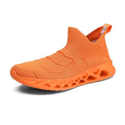 GymFreak Orange Groove Mesh Sneaker