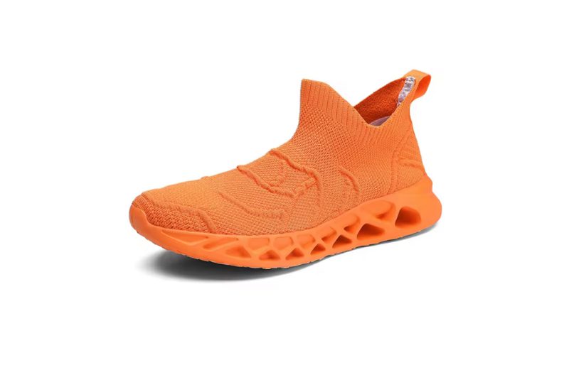 GymFreak Orange Groove Mesh Sneaker